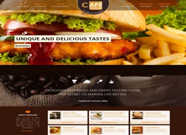 Cafe Treat Club website preview