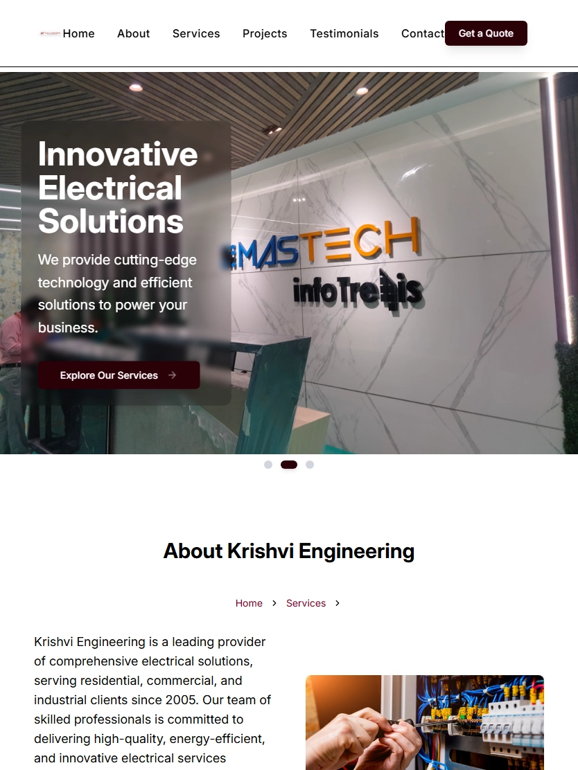 Krishvi Engineering screenshot 2