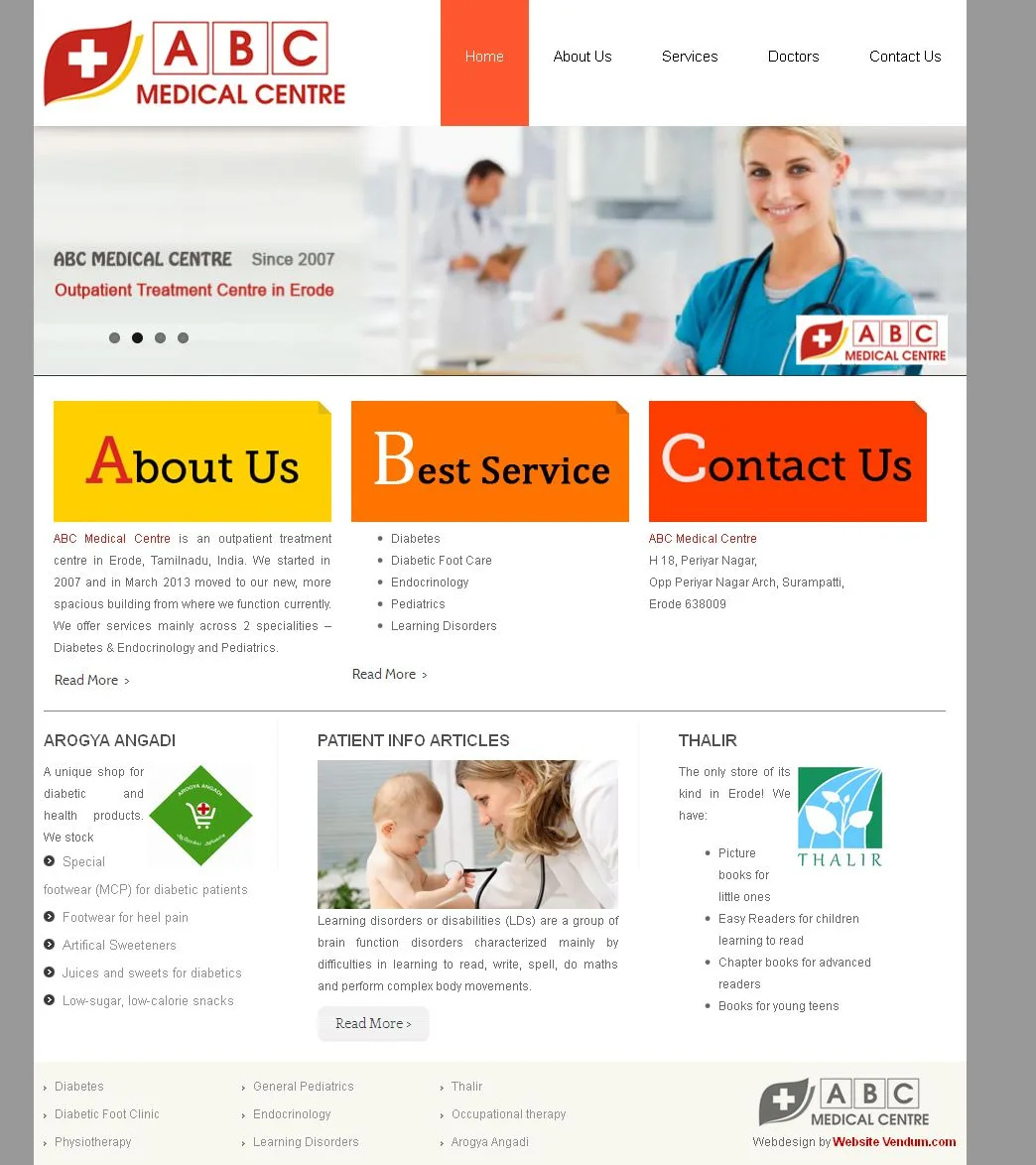 Abcmedicalcentre website preview