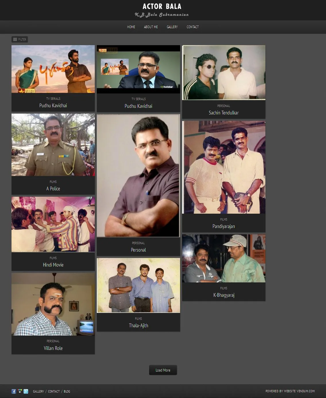 Actorbala website preview
