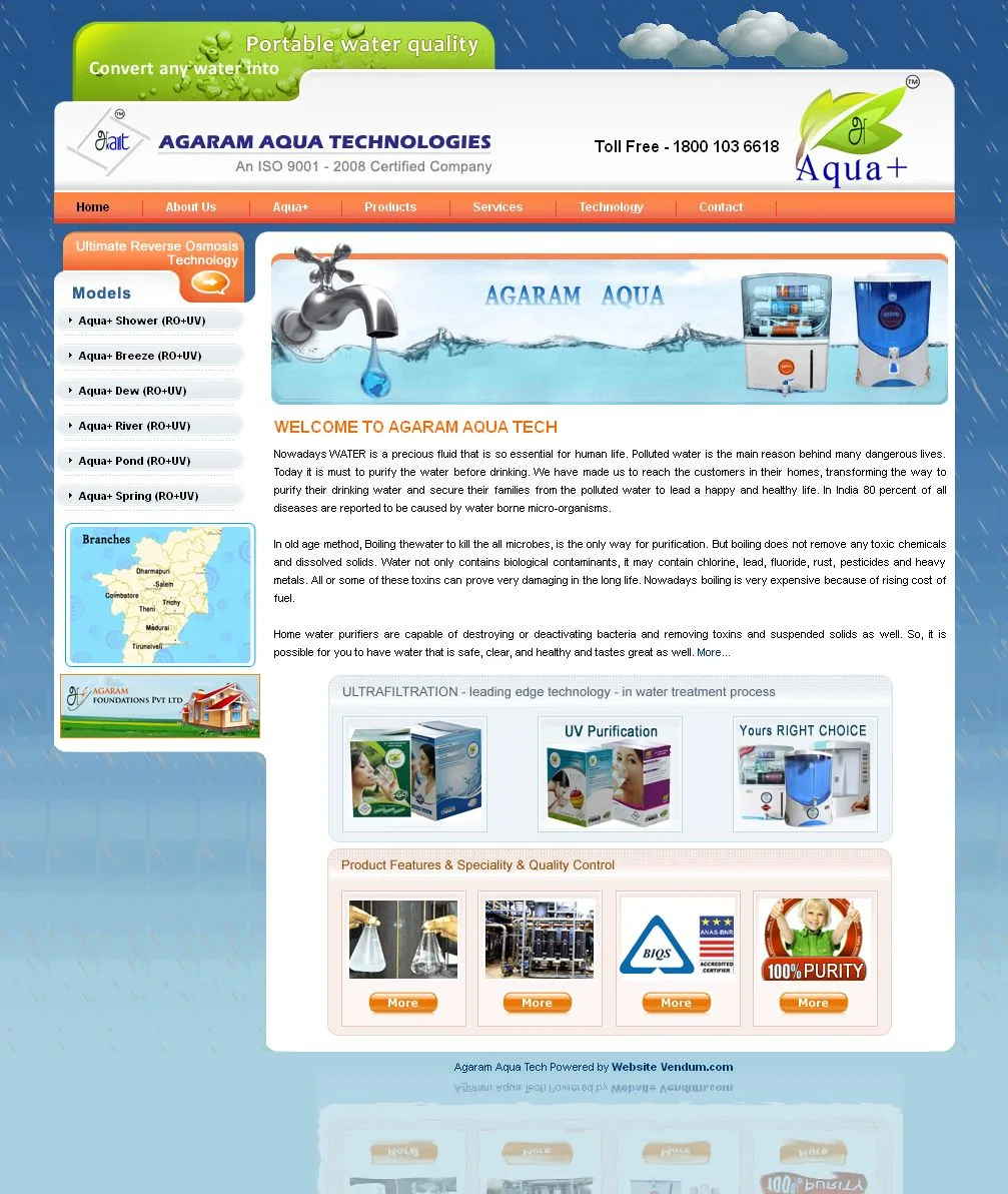 Agaramaquatech website preview
