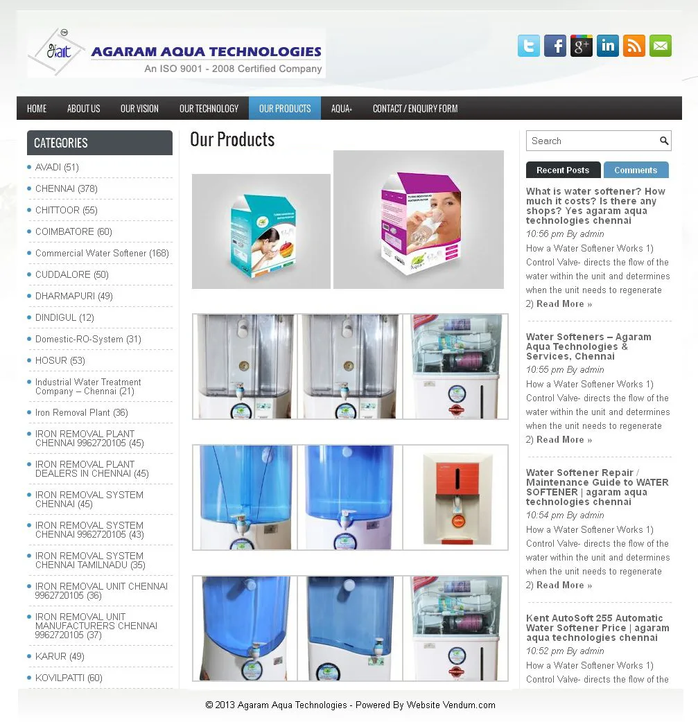 Agaramaquatech1 website preview