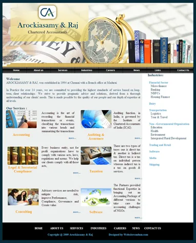 Arockiasamyandraj website preview