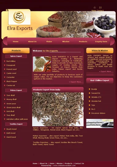 Elraexports website preview