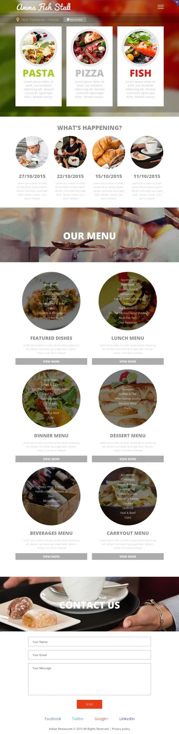 Fishtemplate website preview