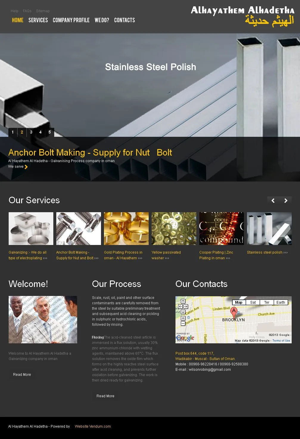 Galvanising Oman website preview