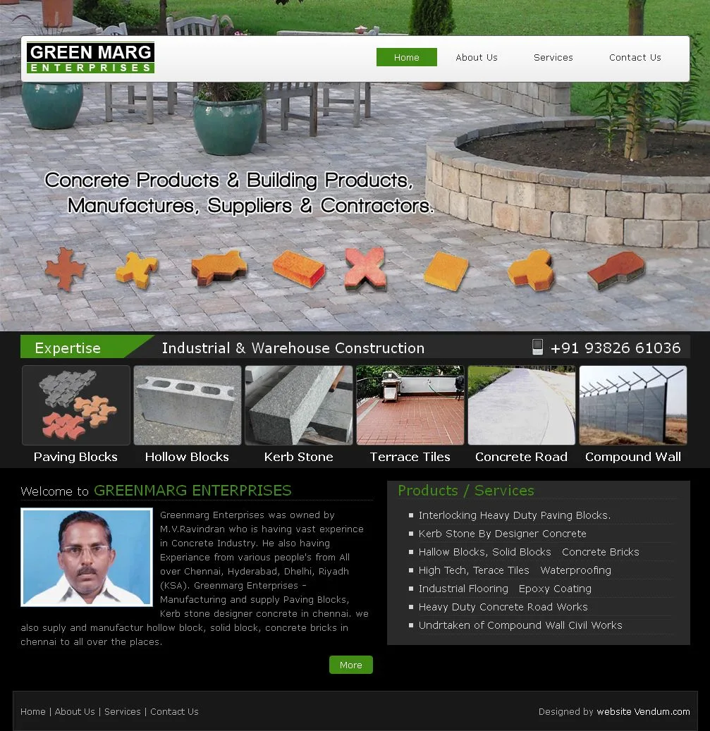 Greenmargenterprises website preview