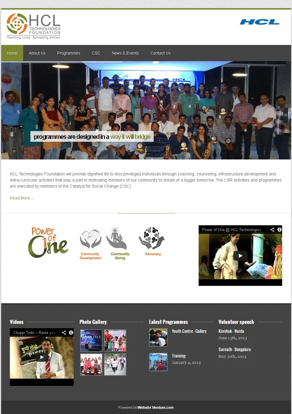 Hcltfoundation website preview