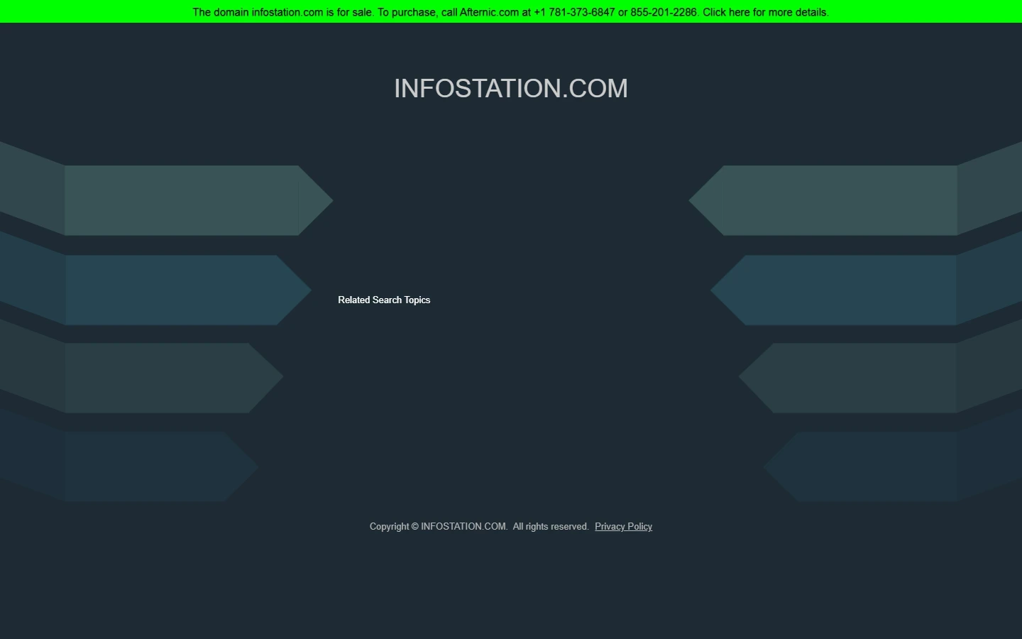 Infostation website preview