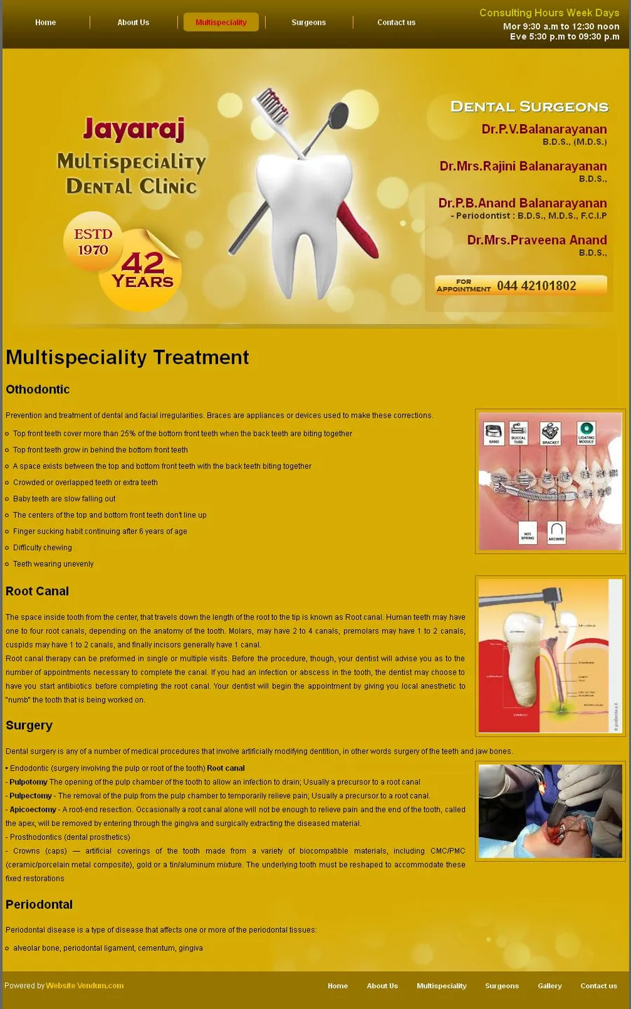Jayarajmultispecialitydentalclinic screenshot 1