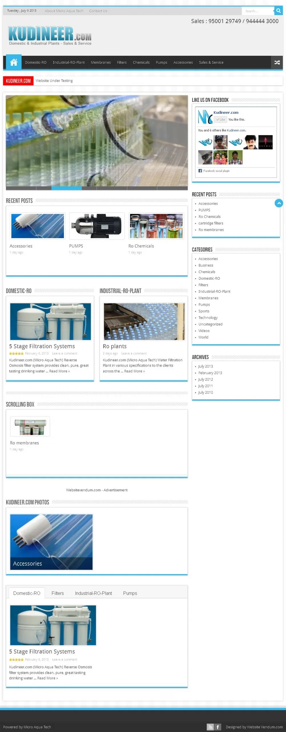 Kudineer website preview