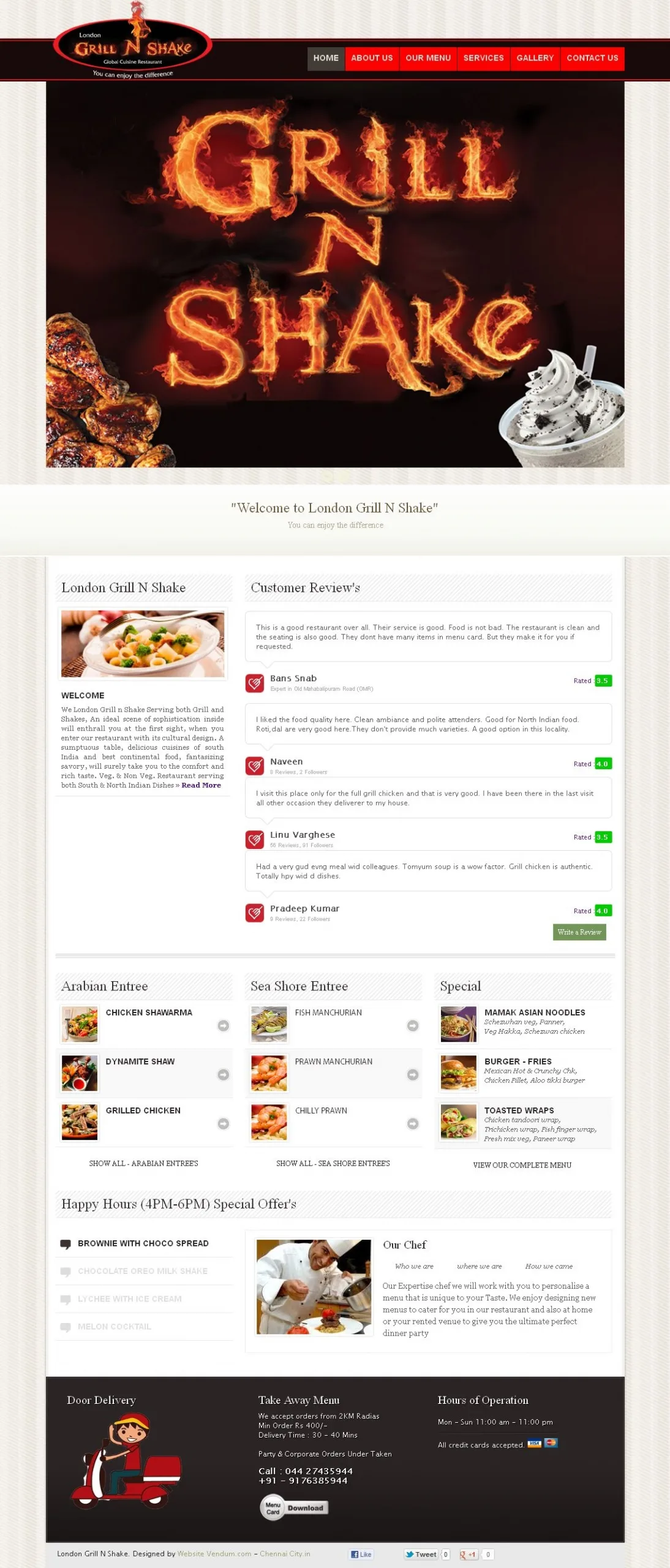 Londongrillnshake website preview