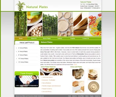 Naturalarecaplates website preview