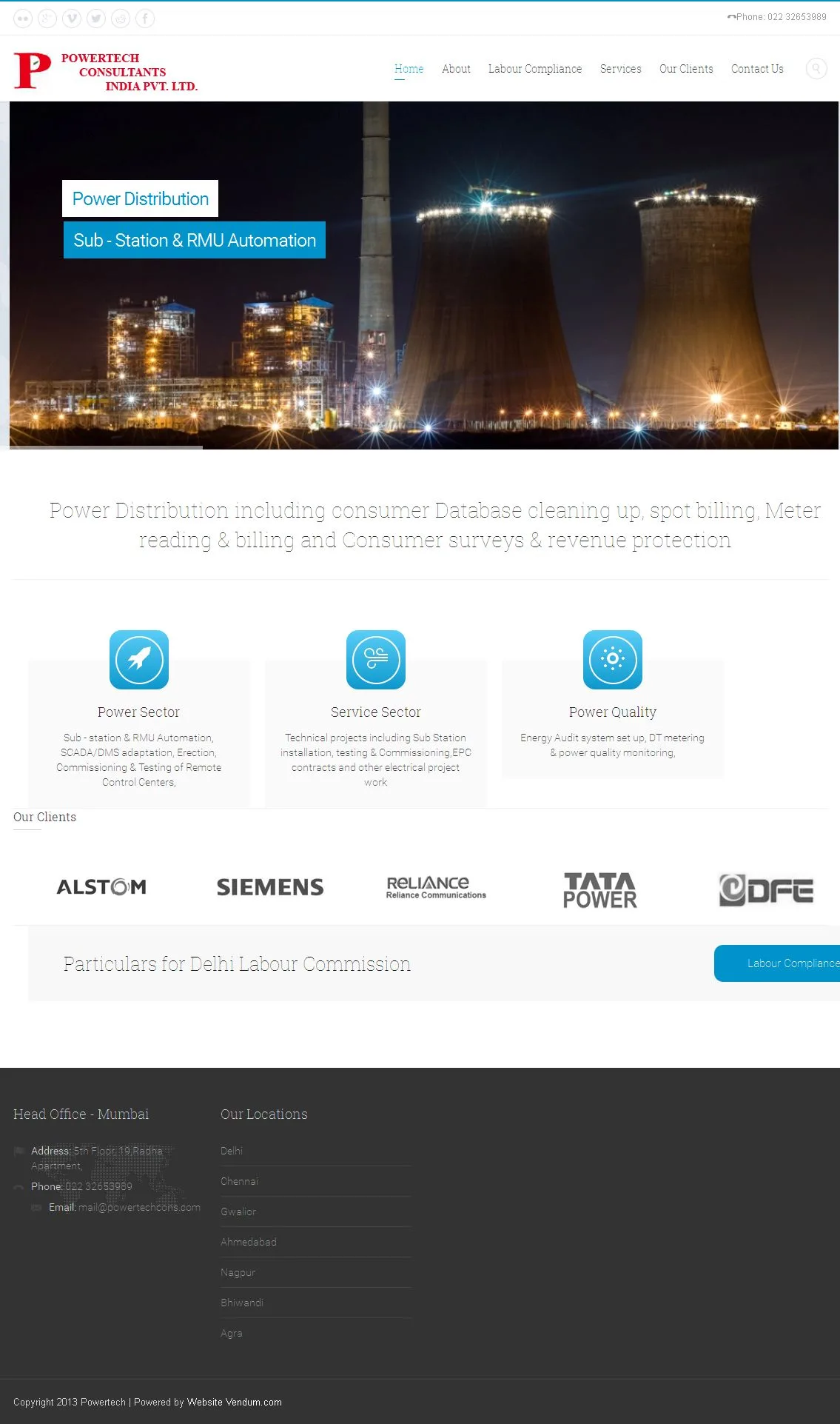 Powertechcons website preview