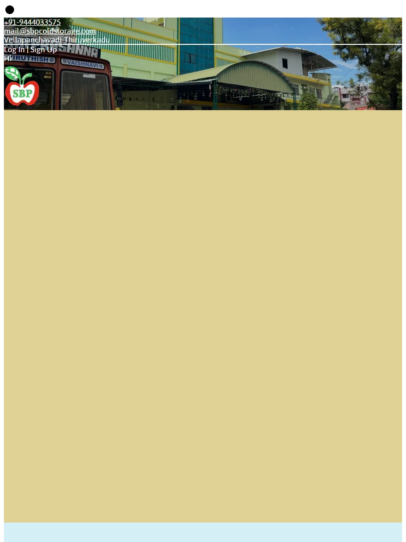 Sbpcoldstorage screenshot 2