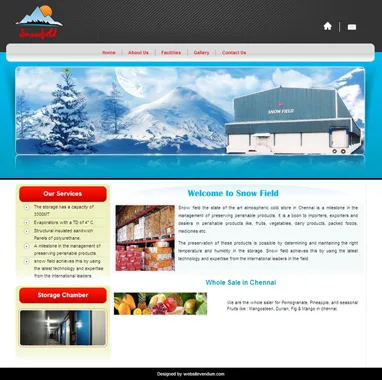 Snowfield website preview