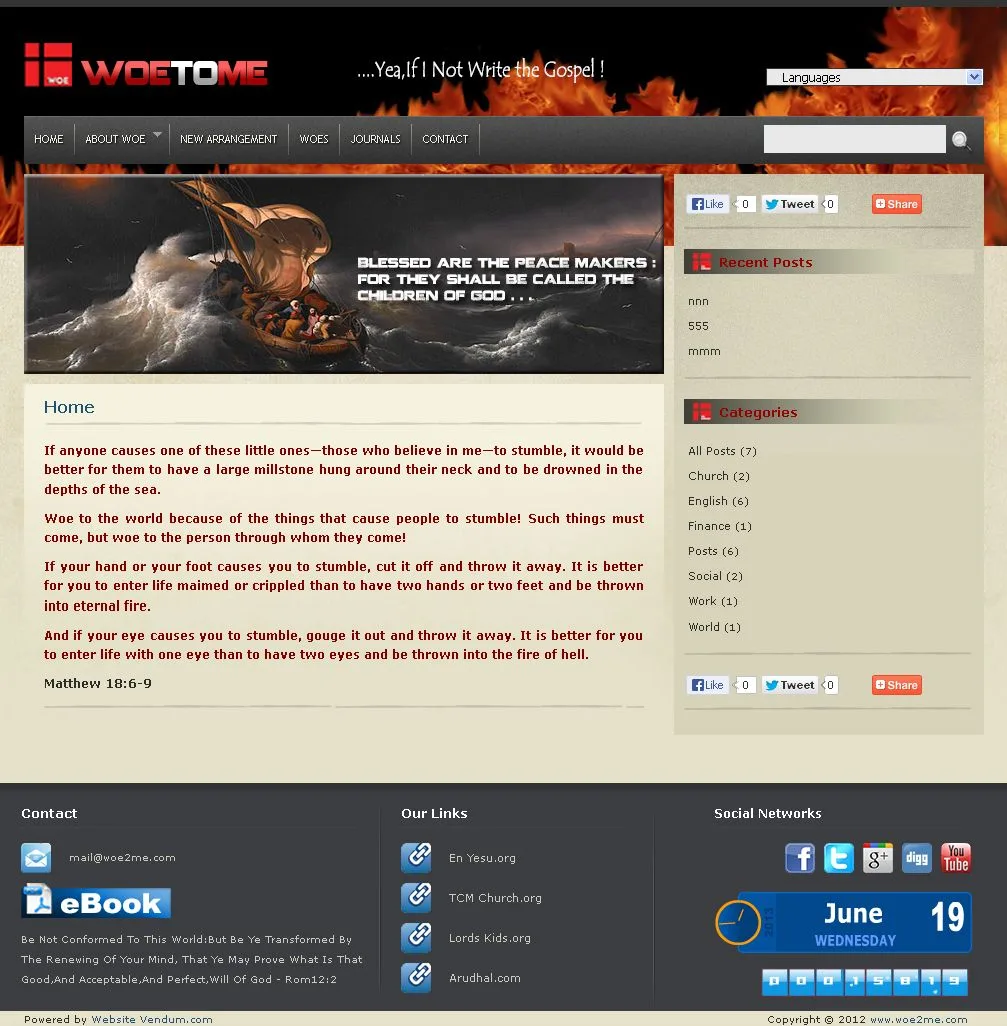 Woe2me website preview