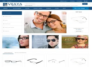 Vijaya Opticals – VOH website preview